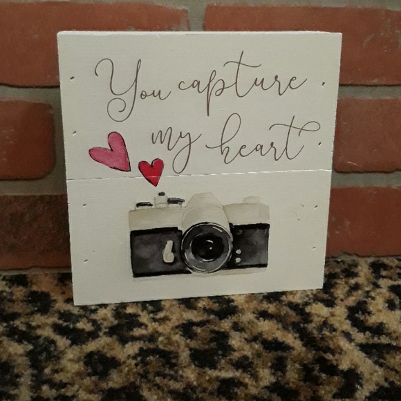 You capture my heart photographer Wood Art Sign - Picture 3 of 8